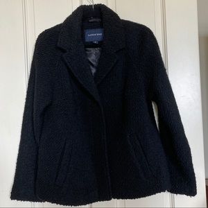 Lands’ End Black Boucle Jacket